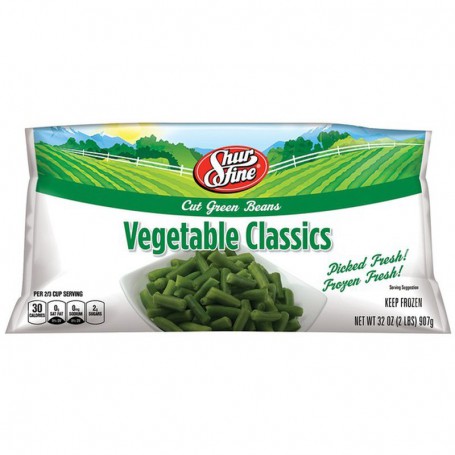 SHURFINE CUT GR BEANS 32 OZ