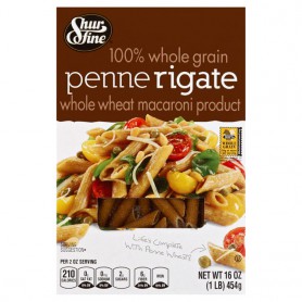 SHURFINE WW PENNE RIGATE (16 OZ)