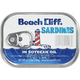 BEACHCLIFF BC SARDINE SOY OIL (3.75 OZ)