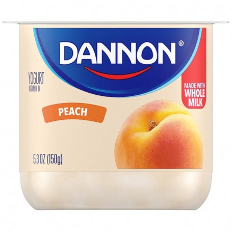 DANNON BLENDED PEACH LF YOGURT 5.3 OZ CUP