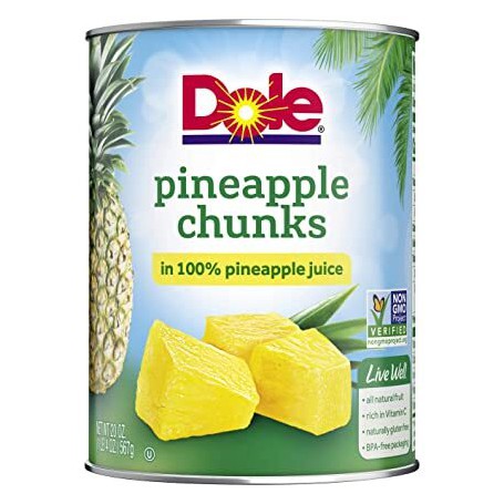 DOLE CANNED PA CHUNKS JC 20 OZ
