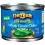 ORTEGA WHOLE GREEN CHILES 4 oz