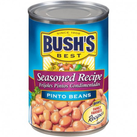 BUSHS SEASONED PINTO BEANS (16 OZ)