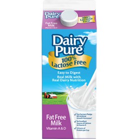 DEANS FOODS LACTAID FAT FREE (0.25 GAL)