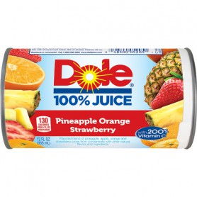 DOLE PINE-ORANGE STRAWBRY 12 OZ