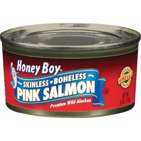HONEY BOY PINK SALMON, BNLSS, SKINLSS (6 OZ)