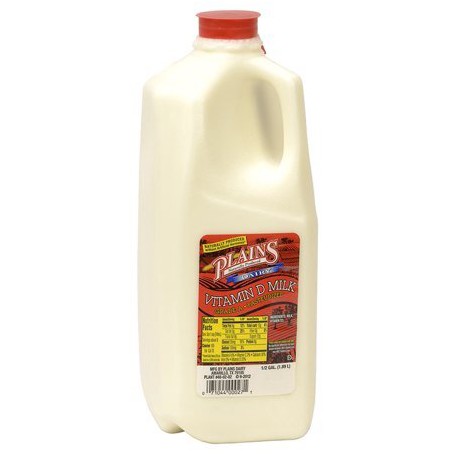 PLAINS WHOLE MILK (0.50 GAL)