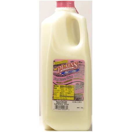 PLAINS FAT FREE MILK (0.50 GAL)