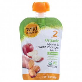 WILD HARVEST APPLE SWEET POTATO 4 OZ POUCH