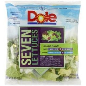 DOLE 7 LETTUCE SALAD BLEND 6 OZ