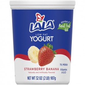 LALA STRBRY BAN LOWFAT YOGURT (32 OZ)