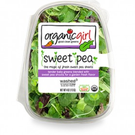 ORGANIC GIRL SWT PEA/BBY/GRN 4 OZ