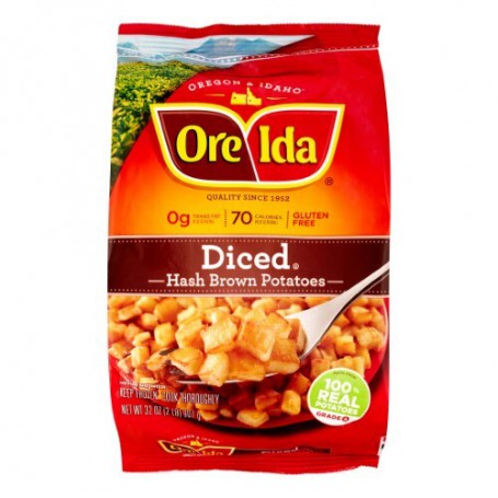 OREIDA DICED HASH BROWNS 32 OZ