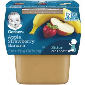 GERBER 2ND APL STRBRY 4 OZ 2 PK
