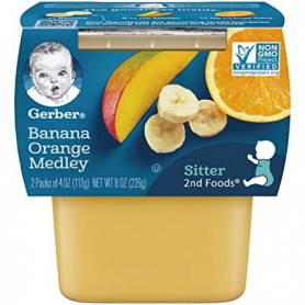 GERBER 2ND BANORG MEDL 4 OZ 2P