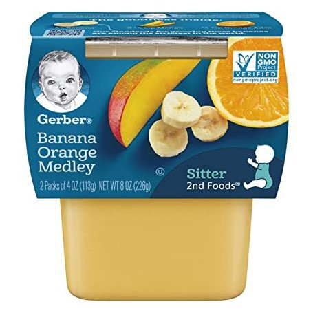 GERBER 2ND BANORG MEDL 4 OZ 2P