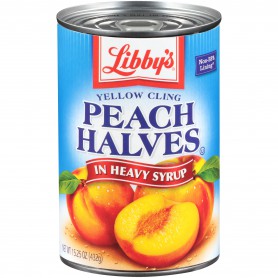 LIBBYS YLW CL PEACH HLVS/JC 15 OZ