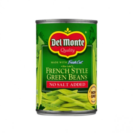 DEL MONTE FR STGR BEANS NO SALT 14.5 OZ