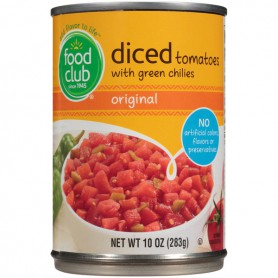 Food Club Dicd Tomatoes  Grn Chilies Org