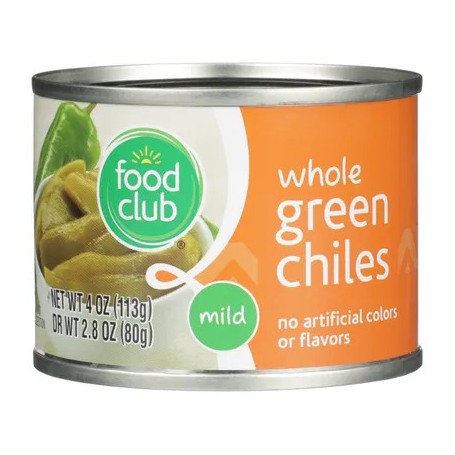 Food Club Whole Green Chiles