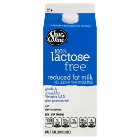 SHURFINE  RF 2% MILK LACTOSE FREE GRADE A (0.50 GAL)