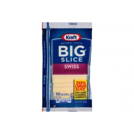 KRAFT BIG SLICE SWISS -10 SLICES-8 OZ