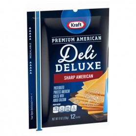 KRAFT DELI DLX SL SHRP CHEDD 12 SL (8 OZ)