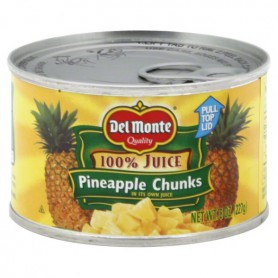 DEL MONTE PINAPPLE CHKS/JC 8 OZ