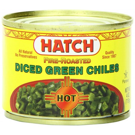 HATCH DICED GREEN CHILE HOT 4 OZ