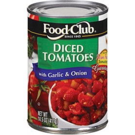 FOOD CLUB DCD TOM W/GARLIC & ONION 14.5 OZ