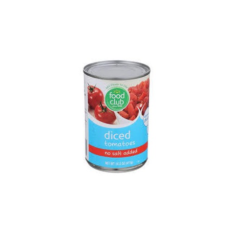 Food Club Diced No Salt Added Tomatoes