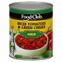 Food Club Diced Tomatoes And Green Chilies Mild