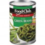 FOOD CLUB GREEN BEANS  CUT  NO SALT 14.5 OZ