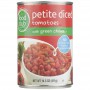 Food Club Petite Diced Tomatoes w Green Chilies