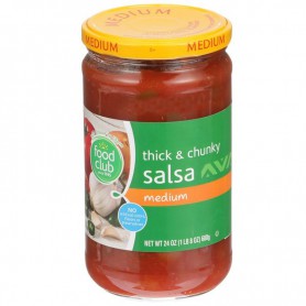 FOOD CLUB THICK & CHUNKY SALSA MEDIUM 24 OZ