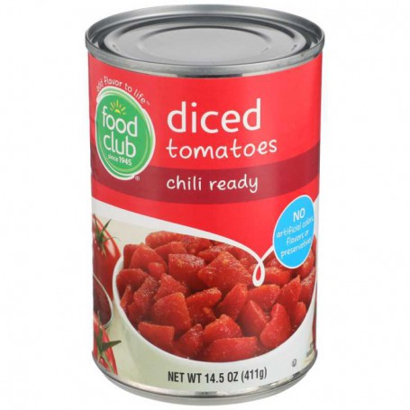 FOOD CLUB DICED TOMATOES CHILI READY