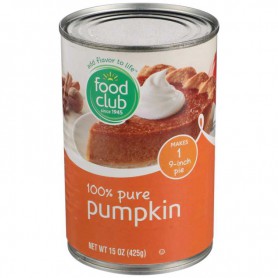 FOOD CLUB PUMPKIN 15 OZ CAN