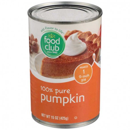 FOOD CLUB PUMPKIN 15 OZ CAN
