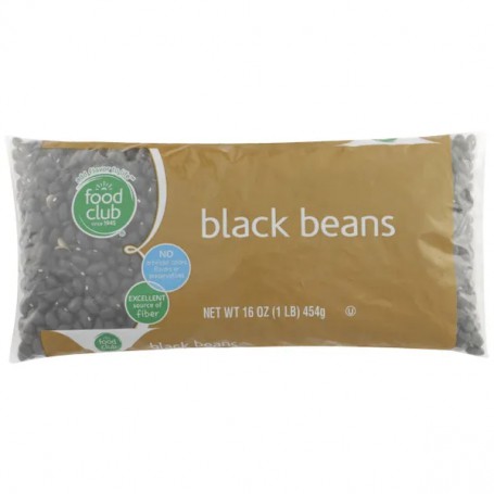 Food Club Black Beans (1 LB)