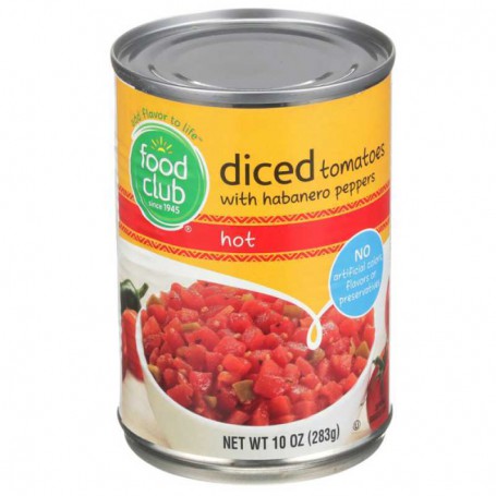 Food Club Diced Tomatoes and Habanero Peppers