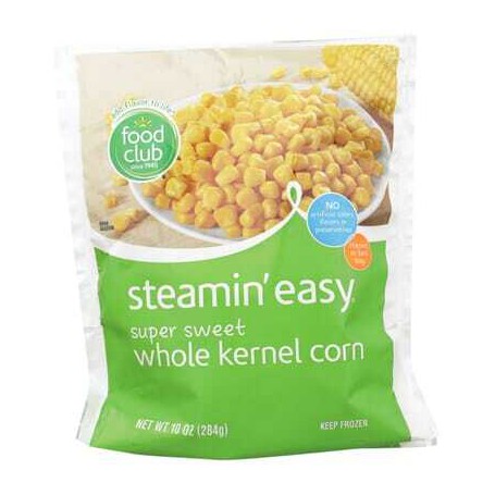FOOD CLUB STEAMIN EASY SUPERSWEET WHL KERNEL CORN