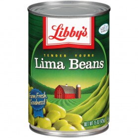 LIBBYS LIMA BEANS 15 OZ