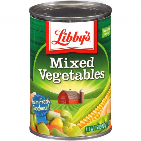 LIBBYS MIXED VEGETABLES 15OZ