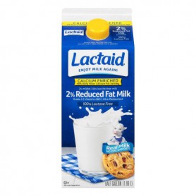 LACTAID REDUCED FAT 2 % MILK (0.50 GAL)