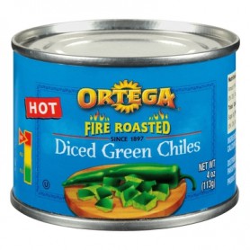 ORTEGA HOT DC GREEN CHILES 4 OZ
