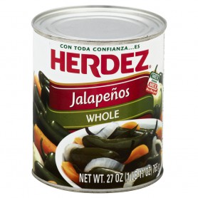 HERDEZ WHOLE JALAPENOS 27 OZ