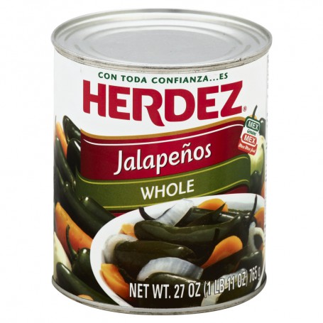 HERDEZ WHOLE JALAPENOS 27 OZ