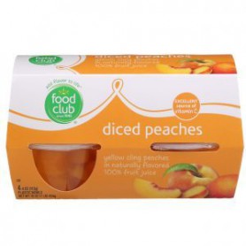 Food Club Diced Peaches in Jc Cups