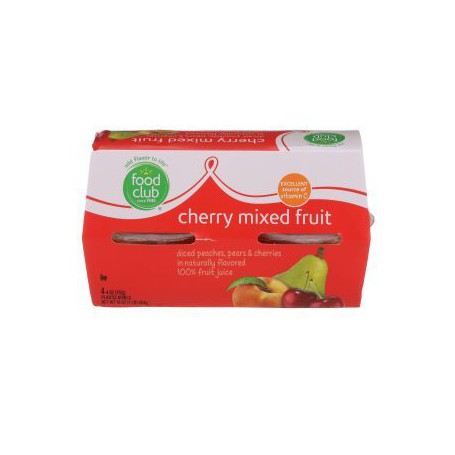 Food Club Cherry Mixed Fruit Cups in Jc