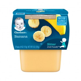 GERBER 2ND BANANA 4 OZ 2 PK